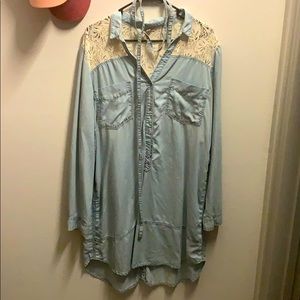 Anthropology Denim Dress